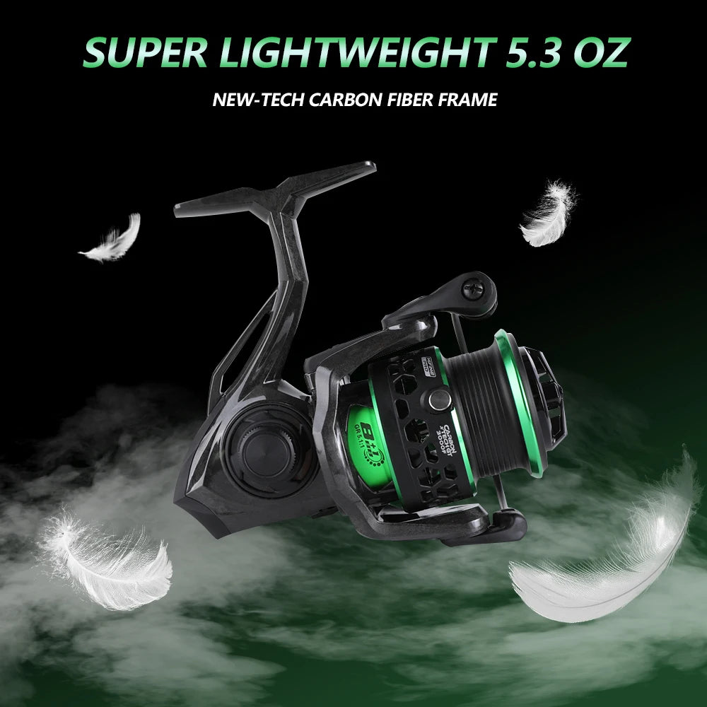 carbon fiber fishing reel CARBON TECH GT 151G Ultralight Spinning Reel – MiFine