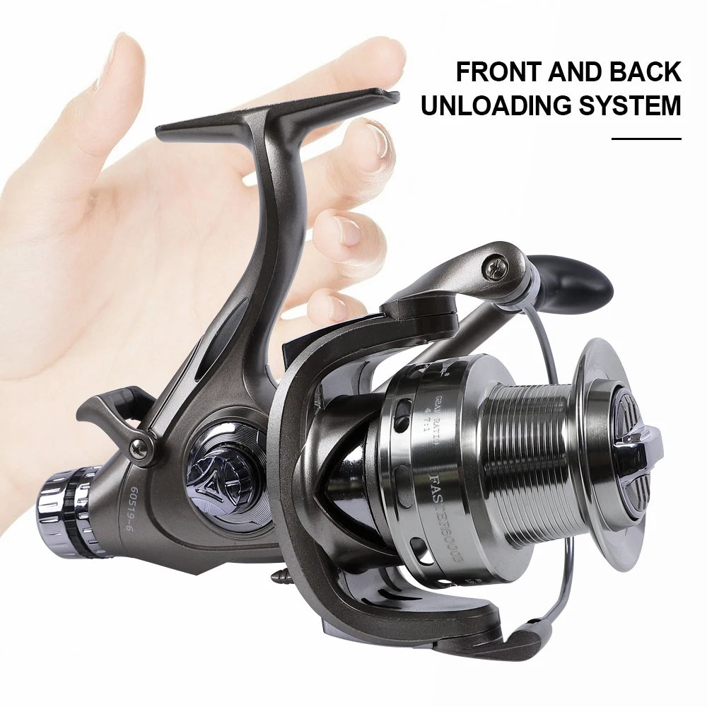 FASTER-Dual Brake Fishing Wheel  Spinning Reel