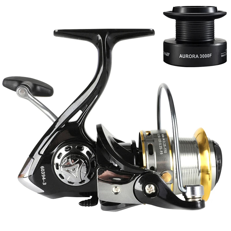 arrow 4000 double multiplying spinning fishing reel 80 yards AURORA Fishing Spinning Reel – MiFine