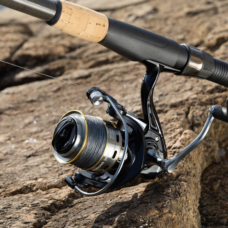 arrow 4000 double multiplying spinning fishing reel 80 yards AURORA Fishing Spinning Reel – MiFine